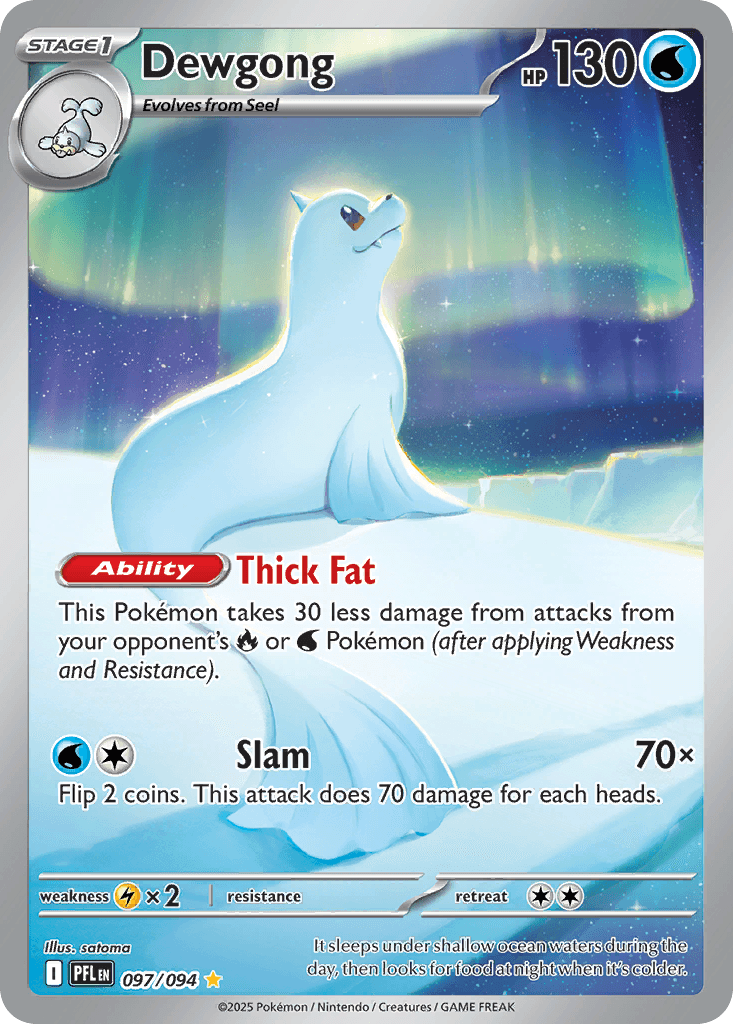 Dewgong - 097/094 — ME02: Phantasmal Flames Pokémon TCG card by satoma