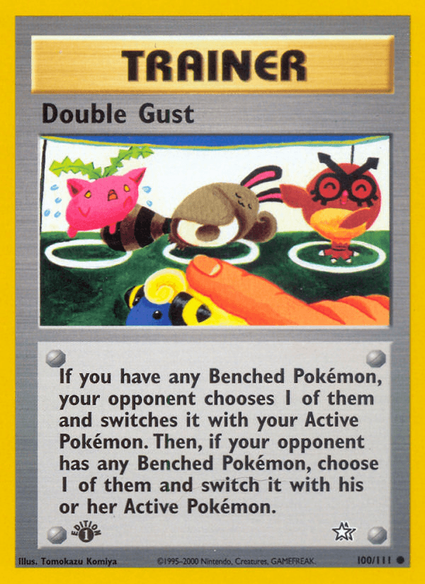 Double Gust — Neo Genesis Pokémon TCG card by Tomokazu Komiya