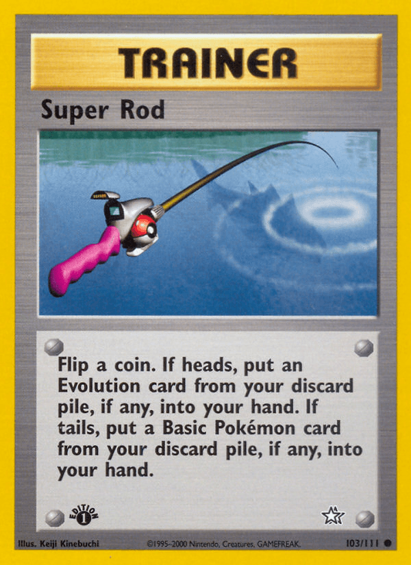 Super Rod — Neo Genesis Pokémon TCG card by Keiji Kinebuchi