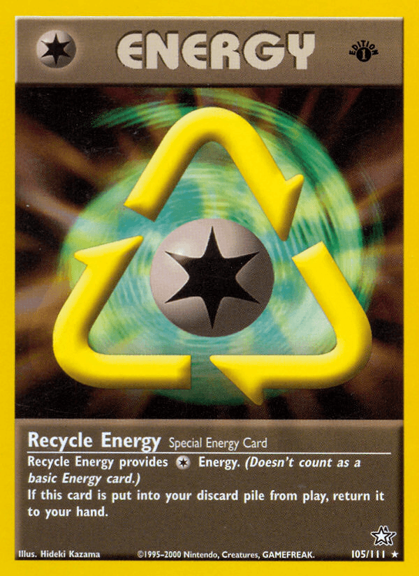 Recycle Energy — Neo Genesis Pokémon TCG card by Hideki Kazama