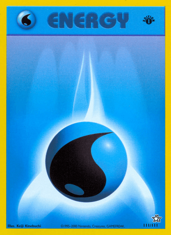 Water Energy — Neo Genesis Pokémon TCG card by Keiji Kinebuchi