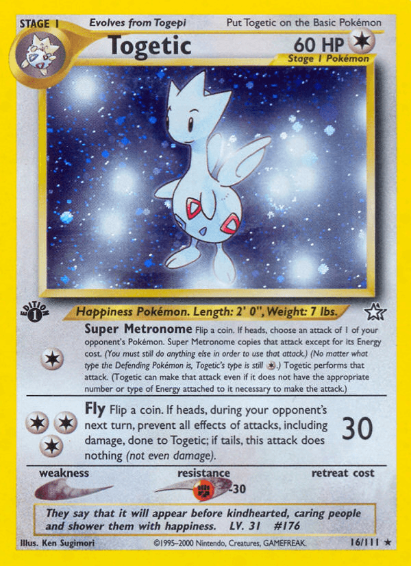 Togetic — Neo Genesis Pokémon TCG card by Ken Sugimori
