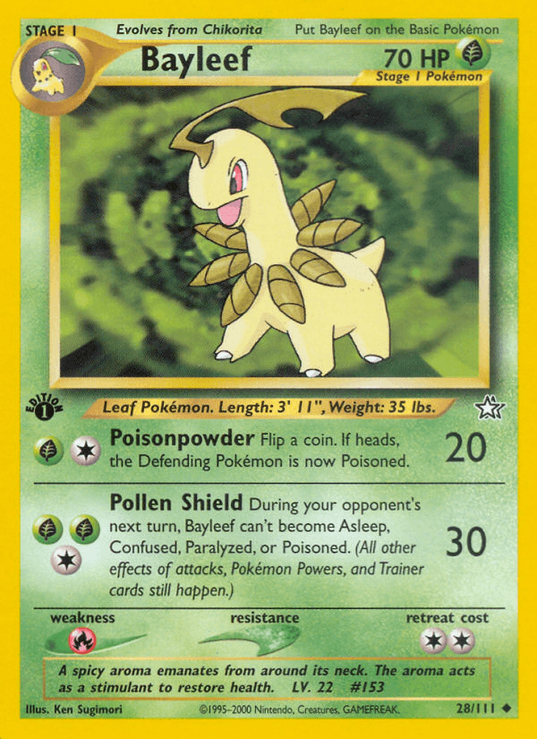 Bayleef (28) — Neo Genesis