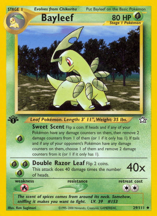 Bayleef (29) — Neo Genesis
