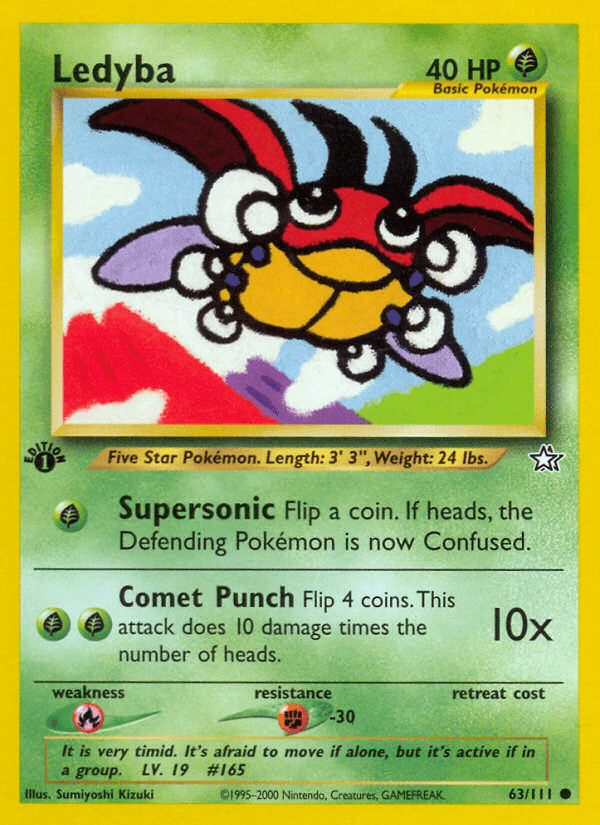 Ledyba — Neo Genesis Pokémon TCG card by Sumiyoshi Kizuki