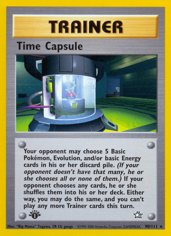 Time Capsule — Neo Genesis Pokémon TCG card by "Big Mama" Tagawa, CR CG gangs