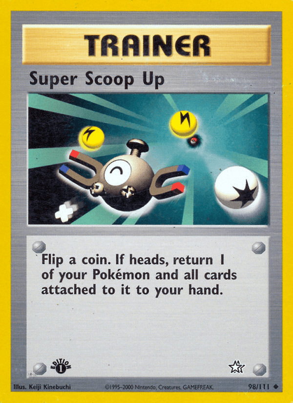 Super Scoop Up — Neo Genesis Pokémon TCG card by Keiji Kinebuchi