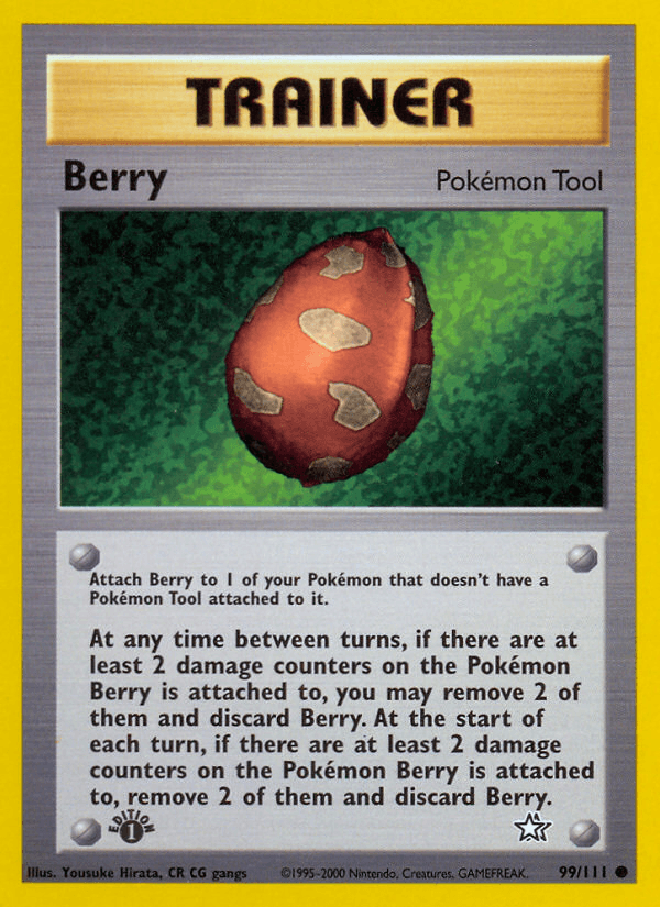 Berry — Neo Genesis Pokémon TCG card by Yousuke Hirata, CR CG gangs