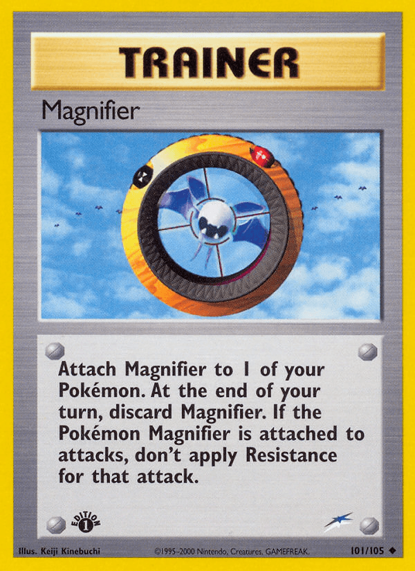 Magnifier — Neo Destiny Pokémon TCG card by Keiji Kinebuchi