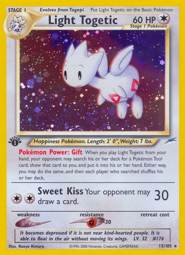 Light Togetic — Neo Destiny Pokémon TCG card by Naoyo Kimura