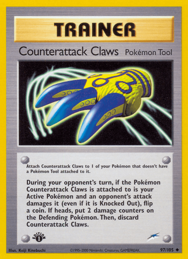 Counterattack Claws — Neo Destiny Pokémon TCG card by Keiji Kinebuchi