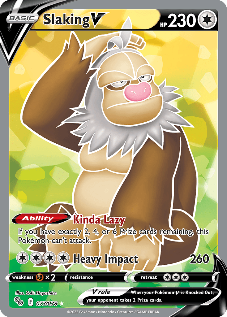 Slaking V — Pokemon GO Pokémon TCG card by Saki Hayashiro