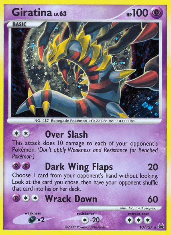 Giratina (10) — Platinum Pokémon TCG card by Hajime Kusajima