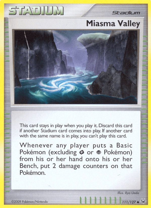 Miasma Valley — Platinum Pokémon TCG card by Ryo Ueda