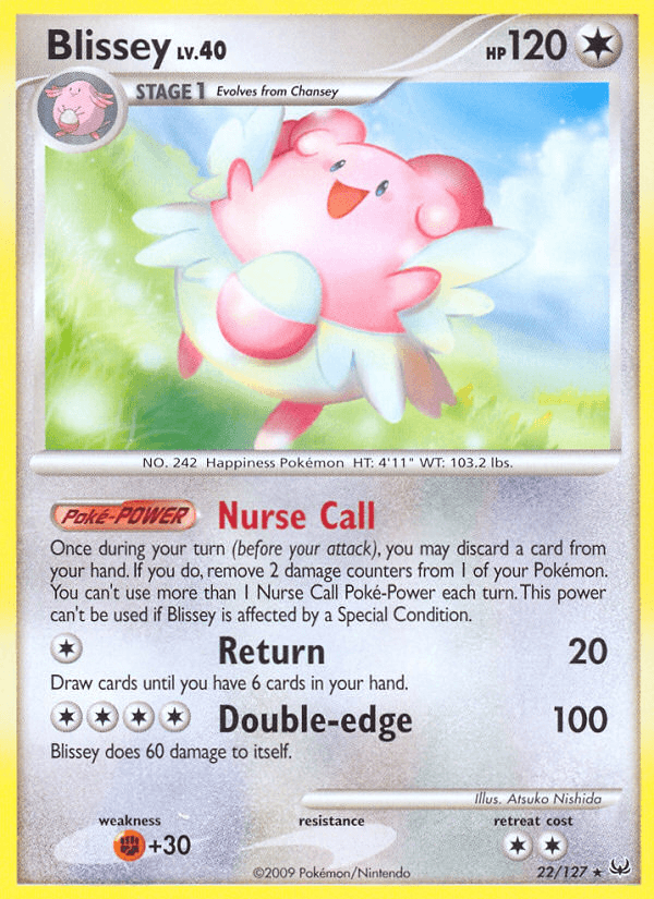 Blissey — Platinum Pokémon TCG card by Atsuko Nishida