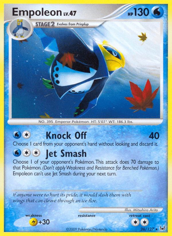 Empoleon — Platinum Pokémon TCG card by Mitsuhiro Arita