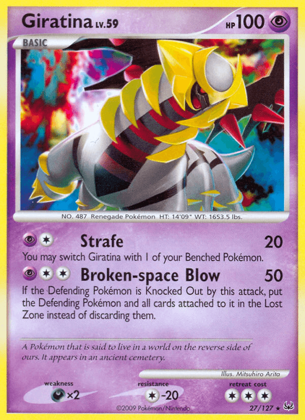 Giratina (27) — Platinum Pokémon TCG card by Mitsuhiro Arita