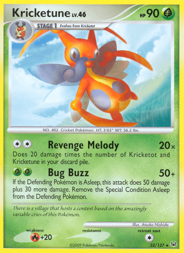 Kricketune — Platinum Pokémon TCG card by Atsuko Nishida