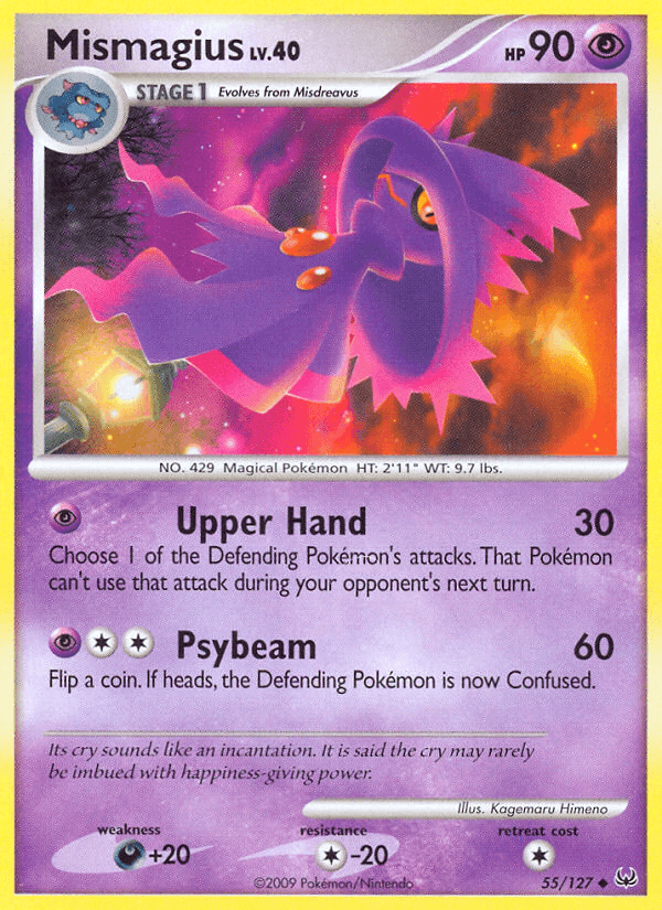 Mismagius — Platinum Pokémon TCG card by Kagemaru Himeno