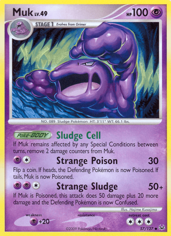 Muk — Platinum Pokémon TCG card by Hajime Kusajima