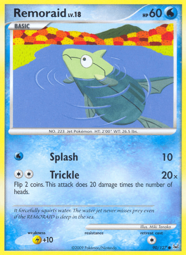 Remoraid — Platinum Pokémon TCG card by Miki Tanaka