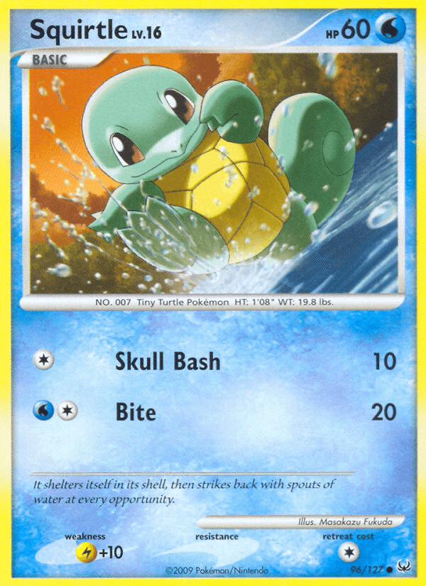 Squirtle — Platinum Pokémon TCG card by Masakazu Fukuda