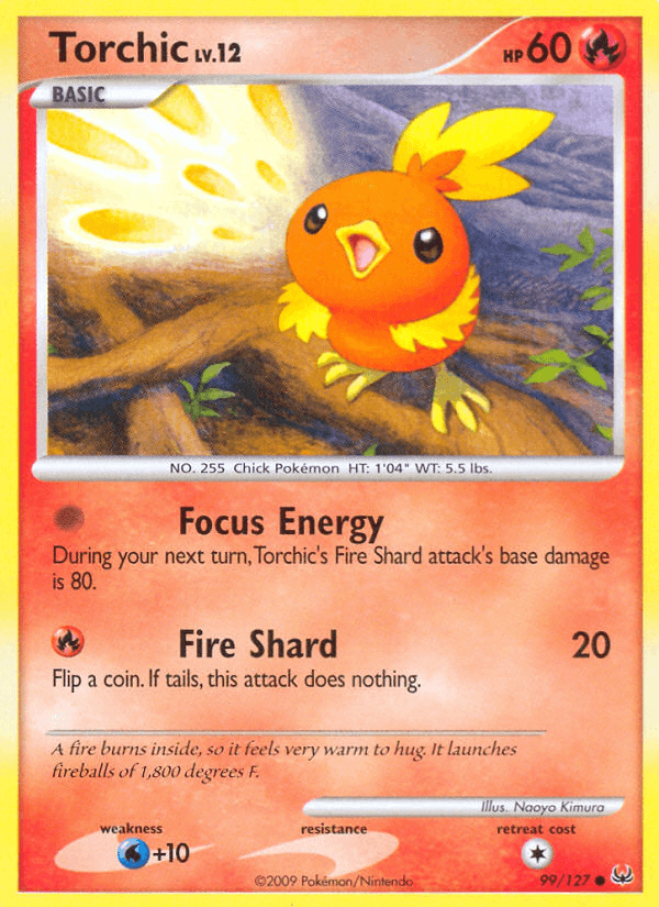 Torchic — Platinum Pokémon TCG card by Naoyo Kimura