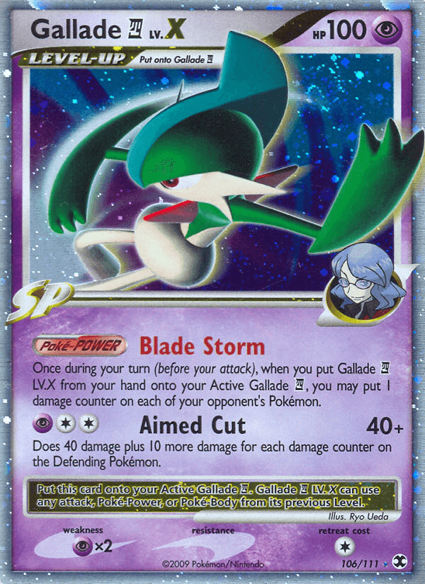 Gallade E4 Lv.X — Pokémon TCG card