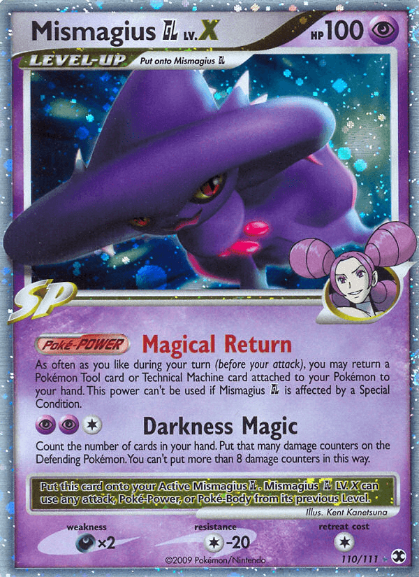 Mismagius GL Lv.X — Rising Rivals Pokémon TCG card by Kent Kanetsuna