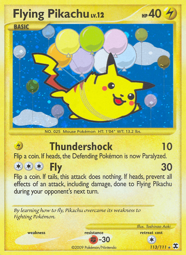 Flying Pikachu — Pokémon TCG card