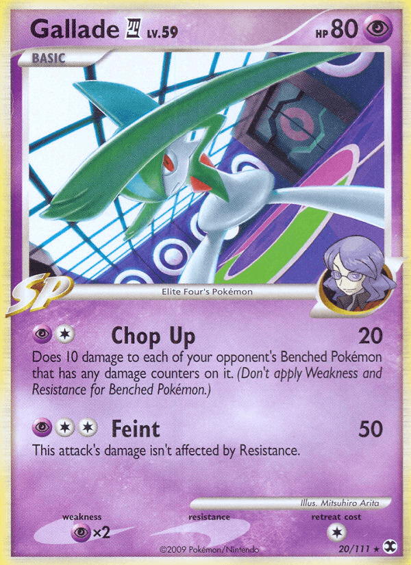 Gallade E4 — Rising Rivals Pokémon TCG card by Mitsuhiro Arita