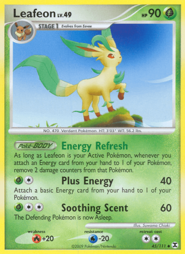 Leafeon — Rising Rivals Pokémon TCG card by Suwama Chiaki