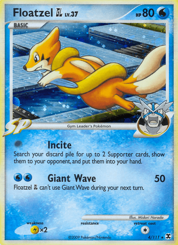 Floatzel GL — Rising Rivals Pokémon TCG card by Midori Harada