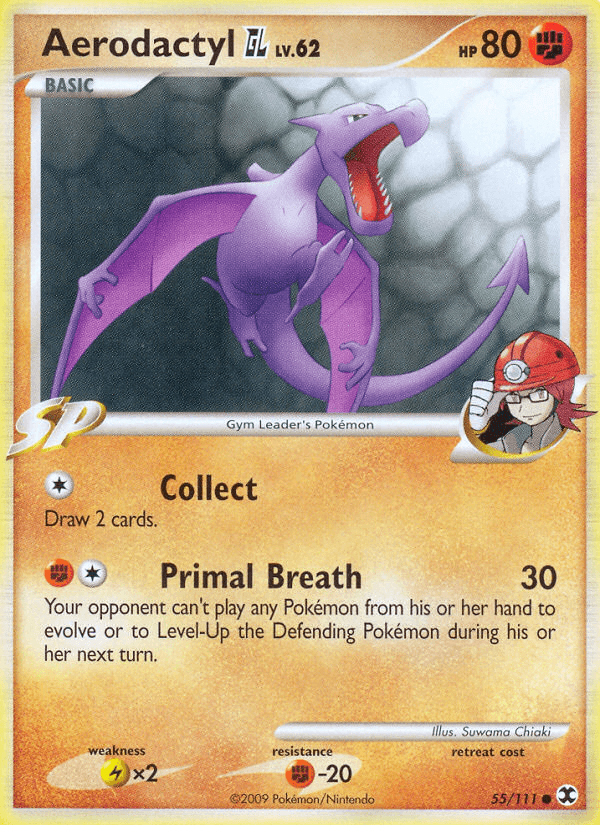 Aerodactyl GL — Rising Rivals Pokémon TCG card by Suwama Chiaki
