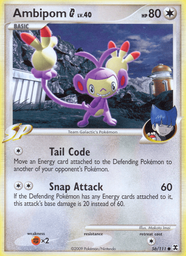 Ambipom G — Rising Rivals Pokémon TCG card by Makoto Imai