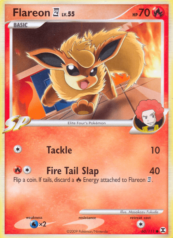 Flareon E4 — Rising Rivals Pokémon TCG card by Masakazu Fukuda