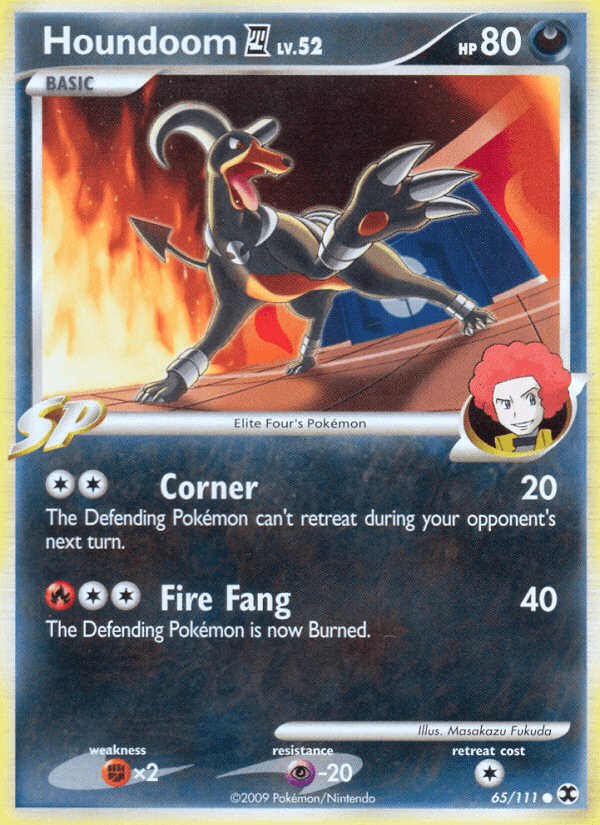 Houndoom E4 — Rising Rivals Pokémon TCG card by Masakazu Fukuda
