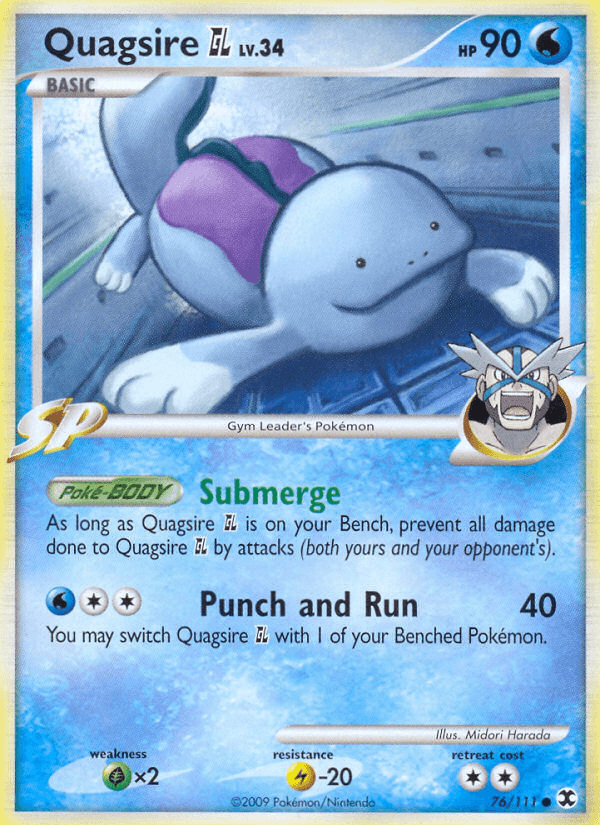 Quagsire GL — Rising Rivals Pokémon TCG card by Midori Harada