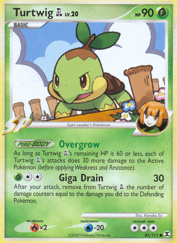 Turtwig GL — Rising Rivals Pokémon TCG card by Kanako Eo