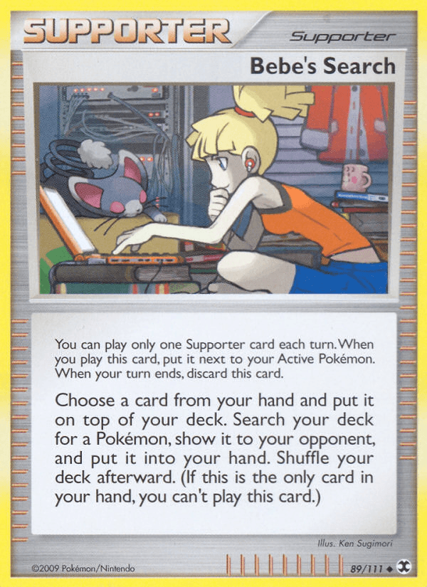 Bebe's Search — Rising Rivals Pokémon TCG card by Ken Sugimori