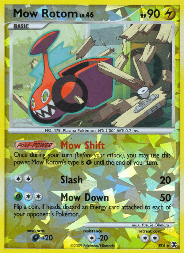 Mow Rotom — Rising Rivals Pokémon TCG card by Yusuke Ohmura