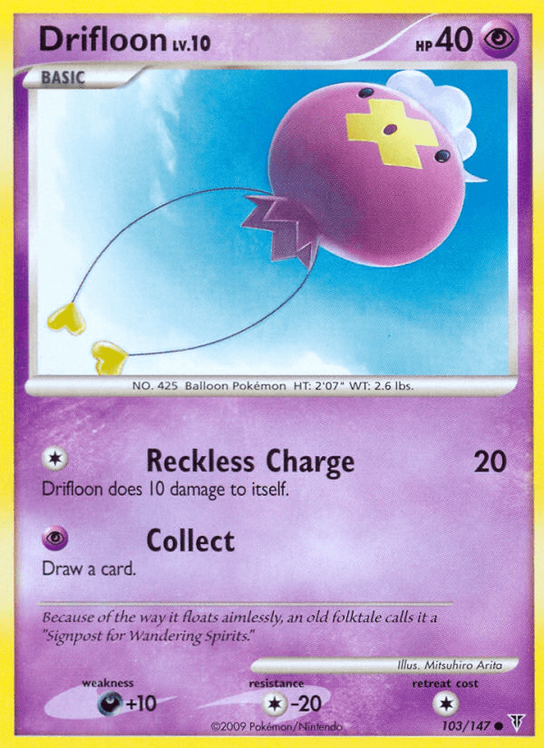 Drifloon — Supreme Victors Pokémon TCG card by Mitsuhiro Arita