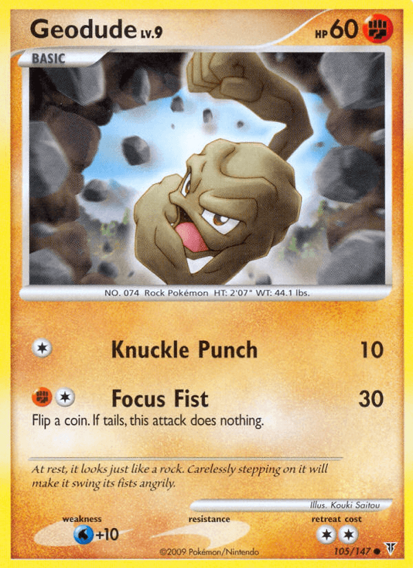 Geodude — Supreme Victors Pokémon TCG card by Kouki Saitou
