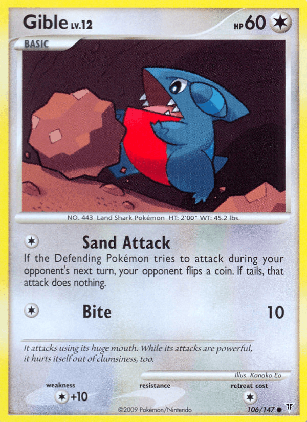 Gible — Supreme Victors Pokémon TCG card by Kanako Eo