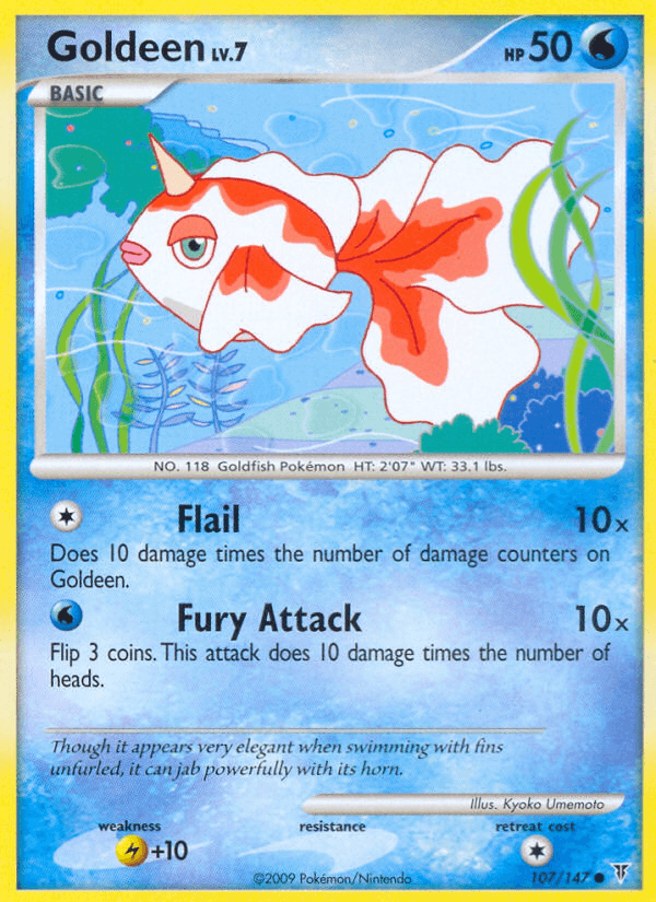 Goldeen — Supreme Victors Pokémon TCG card by Kyoko Umemoto