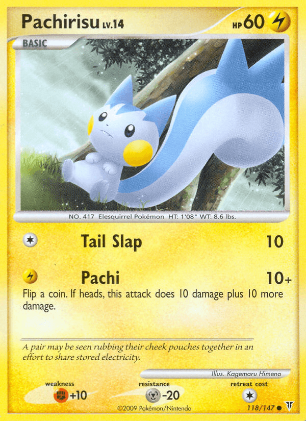 Pachirisu — Supreme Victors Pokémon TCG card by Kagemaru Himeno