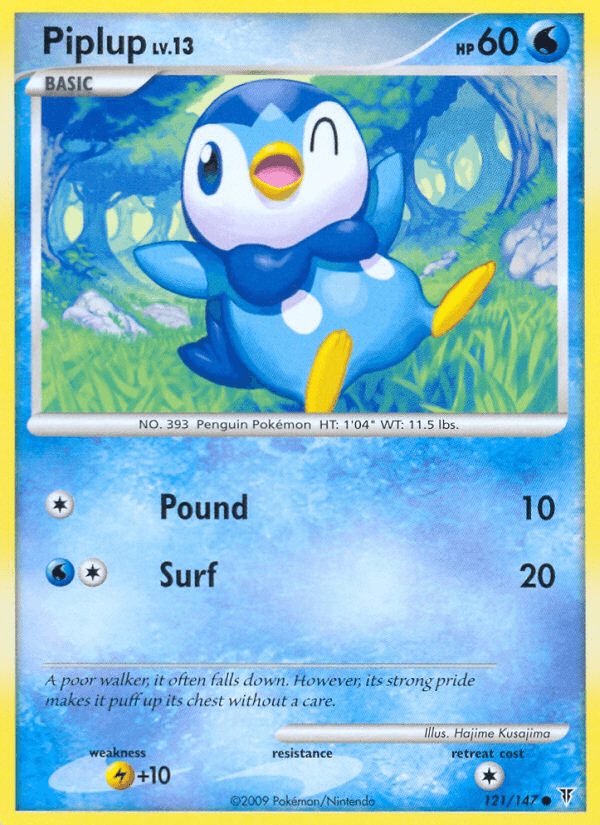Piplup — Supreme Victors Pokémon TCG card by Hajime Kusajima