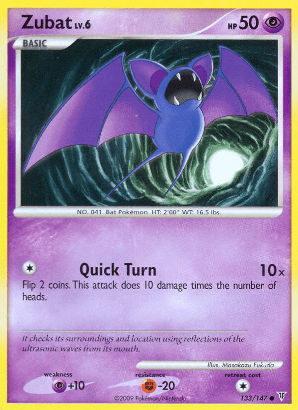 Zubat — Supreme Victors Pokémon TCG card by Masakazu Fukuda