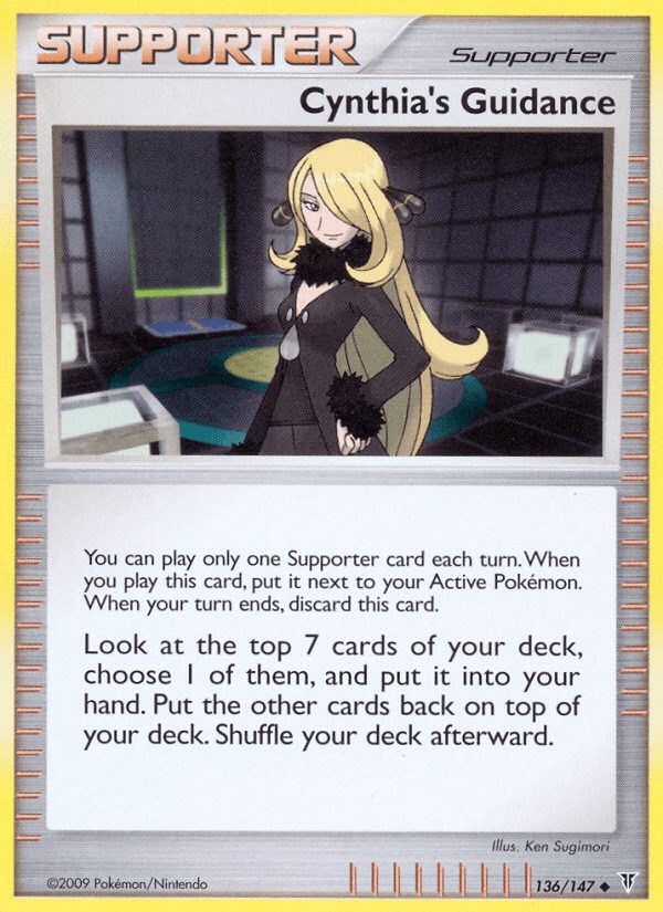 Cynthia's Guidance — Supreme Victors Pokémon TCG card by Ken Sugimori