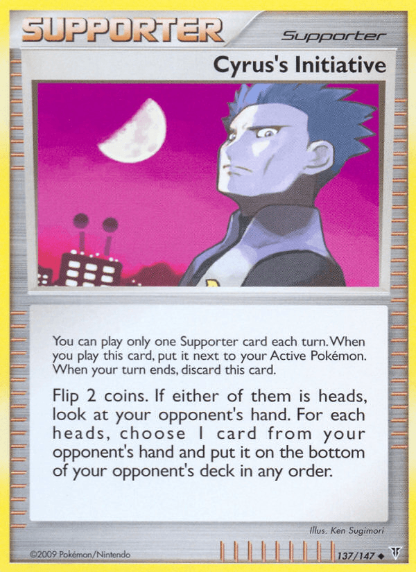 Cyrus's Initiative — Supreme Victors Pokémon TCG card by Ken Sugimori